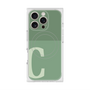 プレミアムスクエアケース with MagSafe［ オリジナル - initial two tone - C green ］