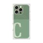 プレミアムスクエアケース with MagSafe［ オリジナル - initial two tone - C green ］