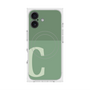 プレミアムスクエアケース with MagSafe［ オリジナル - initial two tone - C green ］