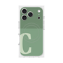プレミアムスクエアケース with MagSafe［ オリジナル - initial two tone - C green ］