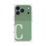 プレミアムスクエアケース with MagSafe［ オリジナル - initial two tone - C green ］