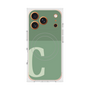 プレミアムスクエアケース with MagSafe［ オリジナル - initial two tone - C green ］