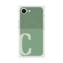 プレミアムスクエアケース with MagSafe［ オリジナル - initial two tone - C green ］