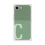 プレミアムスクエアケース with MagSafe［ オリジナル - initial two tone - C green ］