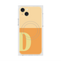 プレミアムスクエアケース with MagSafe［ オリジナル - initial two tone - D orange ］