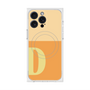 プレミアムスクエアケース with MagSafe［ オリジナル - initial two tone - D orange ］