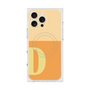 プレミアムスクエアケース with MagSafe［ オリジナル - initial two tone - D orange ］