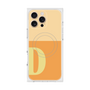 プレミアムスクエアケース with MagSafe［ オリジナル - initial two tone - D orange ］