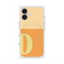 プレミアムスクエアケース with MagSafe［ オリジナル - initial two tone - D orange ］
