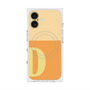 プレミアムスクエアケース with MagSafe［ オリジナル - initial two tone - D orange ］