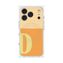 プレミアムスクエアケース with MagSafe［ オリジナル - initial two tone - D orange ］