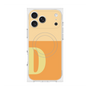 プレミアムスクエアケース with MagSafe［ オリジナル - initial two tone - D orange ］