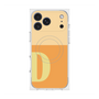 プレミアムスクエアケース with MagSafe［ オリジナル - initial two tone - D orange ］
