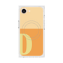 プレミアムスクエアケース with MagSafe［ オリジナル - initial two tone - D orange ］