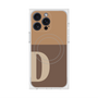 プレミアムスクエアケース with MagSafe［ オリジナル - initial two tone - D brown ］