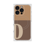 プレミアムスクエアケース with MagSafe［ オリジナル - initial two tone - D brown ］