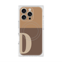 プレミアムスクエアケース with MagSafe［ オリジナル - initial two tone - D brown ］