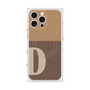 プレミアムスクエアケース with MagSafe［ オリジナル - initial two tone - D brown ］