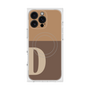 プレミアムスクエアケース with MagSafe［ オリジナル - initial two tone - D brown ］