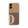 プレミアムスクエアケース with MagSafe［ オリジナル - initial two tone - D brown ］