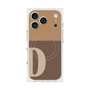 プレミアムスクエアケース with MagSafe［ オリジナル - initial two tone - D brown ］