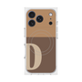 プレミアムスクエアケース with MagSafe［ オリジナル - initial two tone - D brown ］