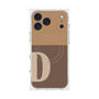 プレミアムスクエアケース with MagSafe［ オリジナル - initial two tone - D brown ］
