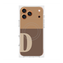 プレミアムスクエアケース with MagSafe［ オリジナル - initial two tone - D brown ］