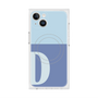 プレミアムスクエアケース with MagSafe［ オリジナル - initial two tone - D blue ］