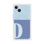 プレミアムスクエアケース with MagSafe［ オリジナル - initial two tone - D blue ］