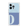 プレミアムスクエアケース with MagSafe［ オリジナル - initial two tone - D blue ］