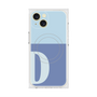 プレミアムスクエアケース with MagSafe［ オリジナル - initial two tone - D blue ］