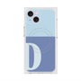 プレミアムスクエアケース with MagSafe［ オリジナル - initial two tone - D blue ］