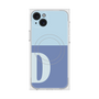 プレミアムスクエアケース with MagSafe［ オリジナル - initial two tone - D blue ］