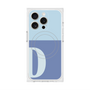 プレミアムスクエアケース with MagSafe［ オリジナル - initial two tone - D blue ］