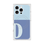 プレミアムスクエアケース with MagSafe［ オリジナル - initial two tone - D blue ］