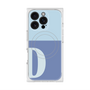 プレミアムスクエアケース with MagSafe［ オリジナル - initial two tone - D blue ］