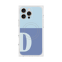 プレミアムスクエアケース with MagSafe［ オリジナル - initial two tone - D blue ］