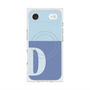 プレミアムスクエアケース with MagSafe［ オリジナル - initial two tone - D blue ］