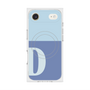 プレミアムスクエアケース with MagSafe［ オリジナル - initial two tone - D blue ］