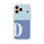 プレミアムスクエアケース with MagSafe［ オリジナル - initial two tone - D blue ］