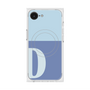 プレミアムスクエアケース with MagSafe［ オリジナル - initial two tone - D blue ］