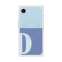 プレミアムスクエアケース with MagSafe［ オリジナル - initial two tone - D blue ］