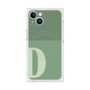 プレミアムスクエアケース with MagSafe［ オリジナル - initial two tone - D green ］