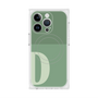 プレミアムスクエアケース with MagSafe［ オリジナル - initial two tone - D green ］