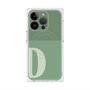 プレミアムスクエアケース with MagSafe［ オリジナル - initial two tone - D green ］