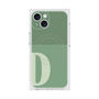 プレミアムスクエアケース with MagSafe［ オリジナル - initial two tone - D green ］