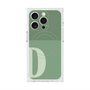 プレミアムスクエアケース with MagSafe［ オリジナル - initial two tone - D green ］