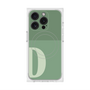 プレミアムスクエアケース with MagSafe［ オリジナル - initial two tone - D green ］