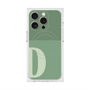 プレミアムスクエアケース with MagSafe［ オリジナル - initial two tone - D green ］